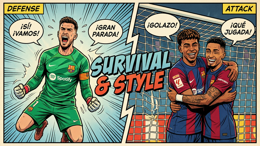 Barça Survived the Yellow Submarine And Took Home 3 Point! (2-0)